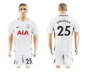 Tottenham Hotspur #25 Onomah White Home Soccer Club Jersey