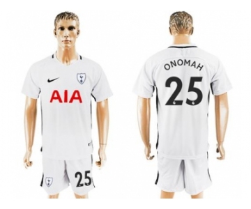 Tottenham Hotspur #25 Onomah White Home Soccer Club Jersey