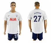 Tottenham Hotspur #27 Wimmer White Blue Soccer Club Jersey