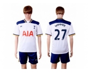 Tottenham Hotspur #27 Wimmer White Home Soccer Club Jersey1