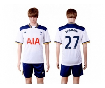 Tottenham Hotspur #27 Wimmer White Home Soccer Club Jersey1