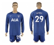 Tottenham Hotspur #29 Winks Away Long Sleeves Soccer Club Jersey