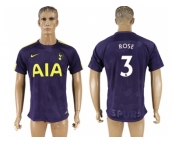 Tottenham Hotspur #3 Rose Sec Away Soccer Club Jersey