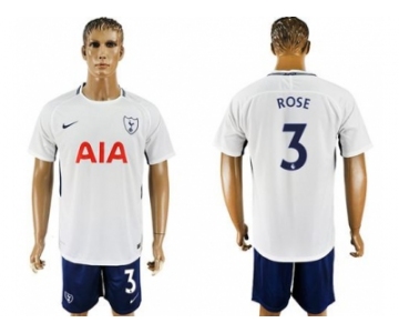 Tottenham Hotspur #3 Rose White Blue Soccer Club Jersey