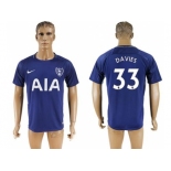 Tottenham Hotspur #33 Davies Away Soccer Club Jersey1