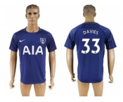 Tottenham Hotspur #33 Davies Away Soccer Club Jersey1