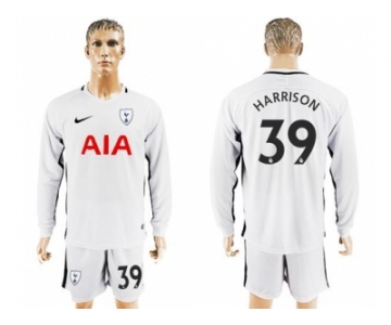 Tottenham Hotspur #39 Harrison Home Long Sleeves Soccer Club Jersey