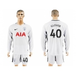 Tottenham Hotspur #40 Glover Home Long Sleeves Soccer Club Jersey