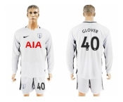 Tottenham Hotspur #40 Glover Home Long Sleeves Soccer Club Jersey