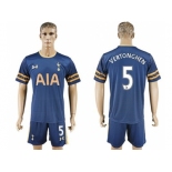 Tottenham Hotspur #5 Vertonghen Away Soccer Club Jersey2