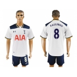 Tottenham Hotspur #8 Paulinho White Home Soccer Club Jersey1