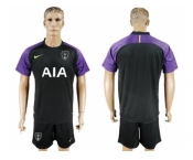 Tottenham Hotspur Blank Black Goalkeeper Soccer Club Jersey