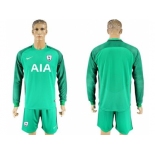 Tottenham Hotspur Blank Green Goalkeeper Long Sleeves Soccer Club Jersey