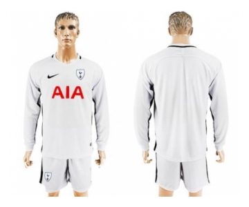 Tottenham Hotspur Blank Home Long Sleeves Soccer Club Jersey