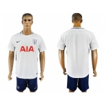 Tottenham Hotspur Blank White Blue Soccer Club Jersey