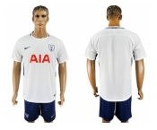 Tottenham Hotspur Blank White Blue Soccer Club Jersey