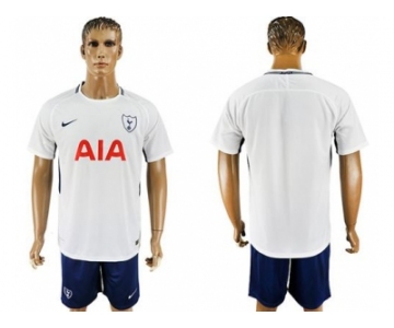 Tottenham Hotspur Blank White Blue Soccer Club Jersey