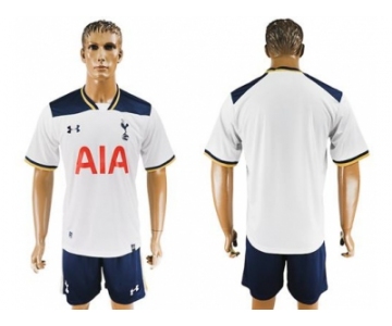 Tottenham Hotspur Blank White Home Soccer Club Jersey2