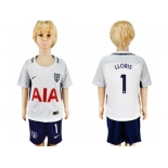 Tottenham Hotspur #1 LLORIS Home Kid Soccer Club Jersey