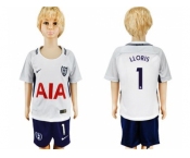 Tottenham Hotspur #1 LLORIS Home Kid Soccer Club Jersey