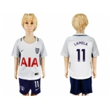 Tottenham Hotspur #11 Lamela Home Kid Soccer Club Jersey