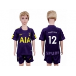 Tottenham Hotspur #12 Wanyama Sec Away Kid Soccer Club Jersey