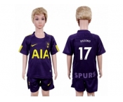 Tottenham Hotspur #17 Sissoko Sec Away Kid Soccer Club Jersey