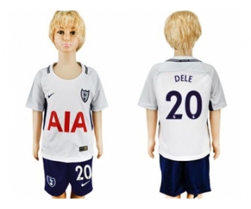 Tottenham Hotspur #20 Dele Home Kid Soccer Club Jersey