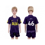 Tottenham Hotspur #46 Amos Sec Away Kid Soccer Club Jersey