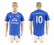 Everton #10 Lukaku Home Soccer Club Jersey2