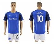 Everton #10 Rooney Home Soccer Club Jersey