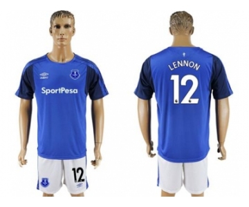 Everton #12 Lennon Home Soccer Club Jersey