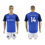 Everton #14 Bolasie Home Soccer Club Jersey