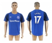 Everton #17 Gana Home Soccer Club Jersey1