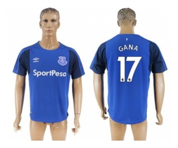 Everton #17 Gana Home Soccer Club Jersey1