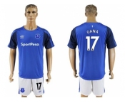 Everton #17 Gana Home Soccer Club Jersey