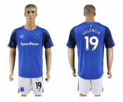 Everton #19 Valencia Home Soccer Club Jersey