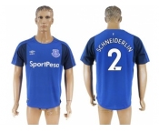 Everton #2 Schneiderlin Home Soccer Club Jersey1