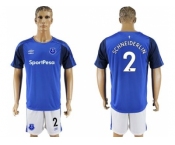 Everton #2 Schneiderlin Home Soccer Club Jersey