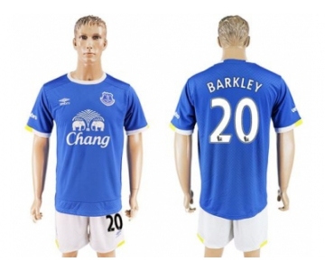 Everton #20 Barkley Home Soccer Club Jersey