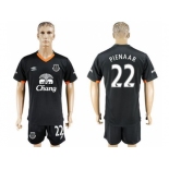 Everton #22 Pienaar Away Soccer Club Jersey