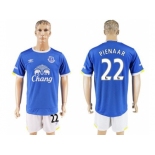 Everton #22 Pienaar Home Soccer Club Jersey