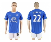 Everton #22 Pienaar Home Soccer Club Jersey