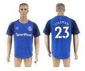 Everton #23 Coleman Home Soccer Club Jersey1