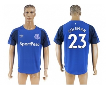 Everton #23 Coleman Home Soccer Club Jersey1