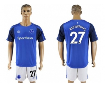 Everton #27 Browning Home Soccer Club Jersey