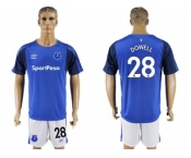 Everton #28 Dowell Home Soccer Club Jersey