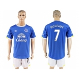 Everton #7 Mcgeady Home Soccer Club Jersey