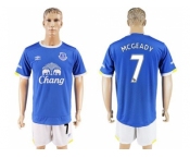 Everton #7 Mcgeady Home Soccer Club Jersey