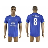 Everton #8 Oviedo Home Soccer Club Jersey1